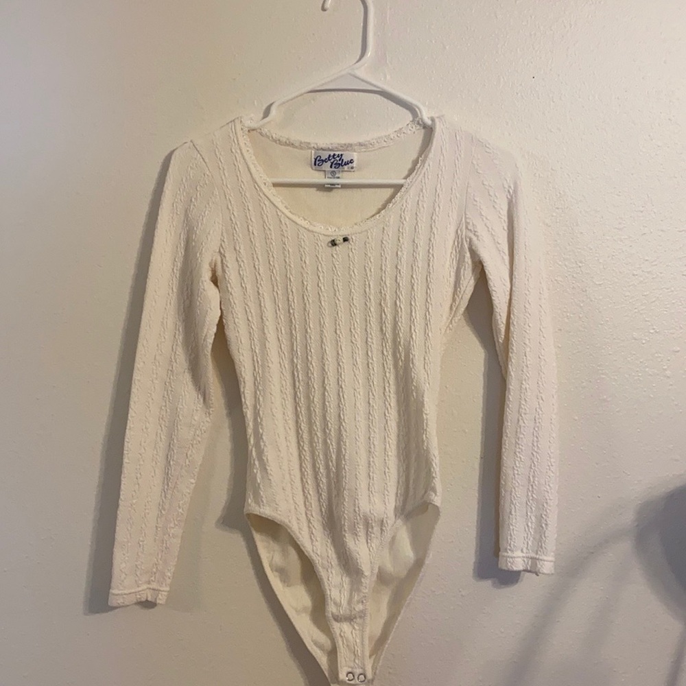 Vintage 90s Betty Blue body suit long sleeve